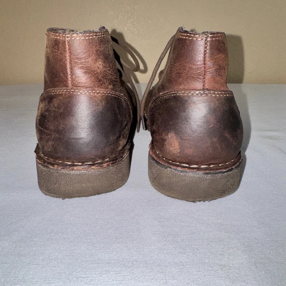 Dockers Mens Brown Leather Tussock Chukka Boots Desert Lace  display picture 3